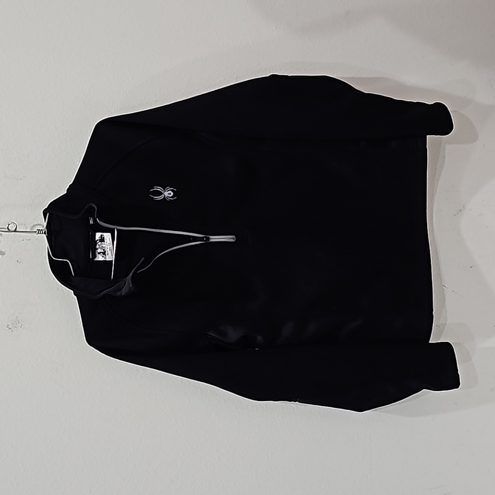 Spyder Venom Black Half Zip Rib Pullover Size S